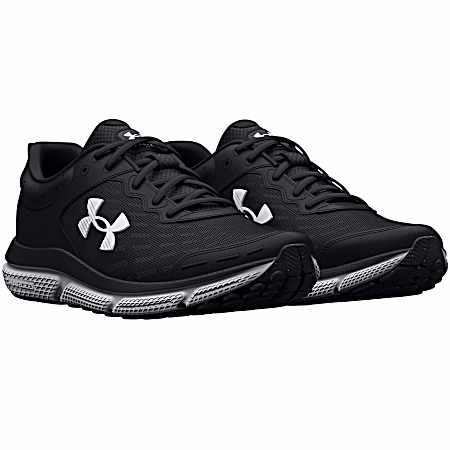 Women's Black/White Charged Assert 10 Running Shoes