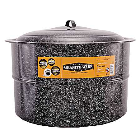 33 qt Black Canner w/ Jar Rack