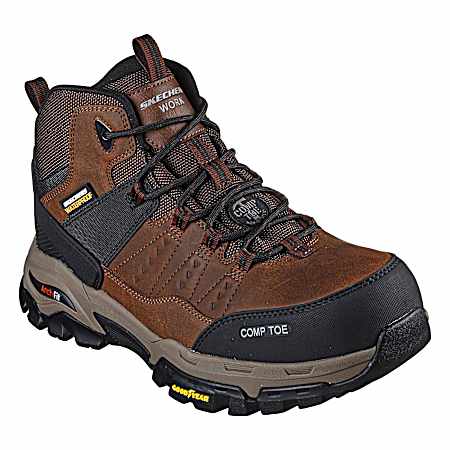 For Work Men's Brown Arch Fit Tarver Composite Toe Boots