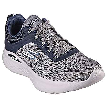 Performance Men's Grey/Navy Go Run Lite Athletic Shoes