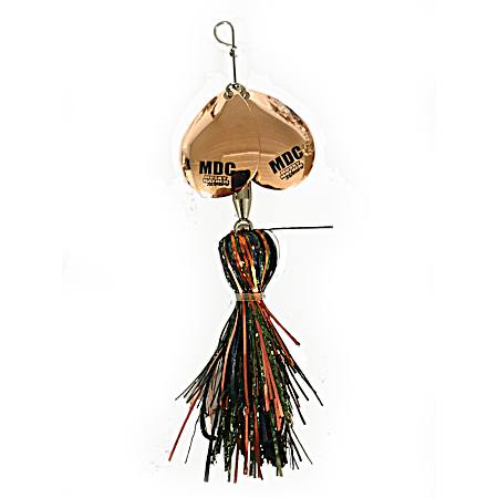Black Pumpkin Micro Double Cowgirl Musky Bait