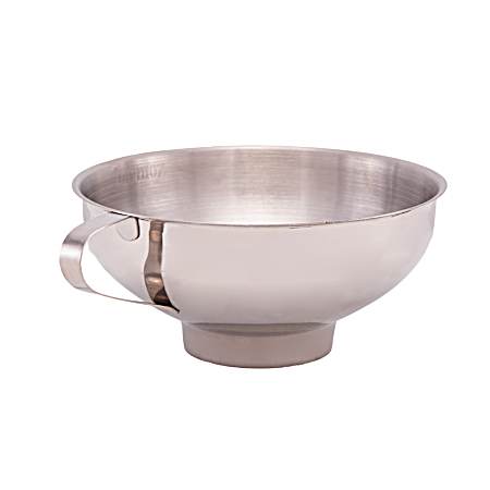 5.5 in Wide Mouth Stainless Steel Funnel w/ Handle