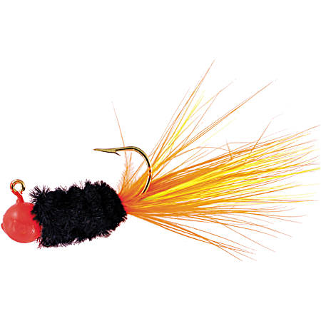 Orange Black Lime Orange Slab Caller Jig