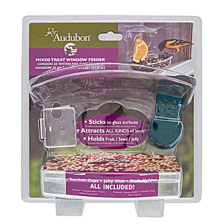 Mixed Treat Window Bird Feeder