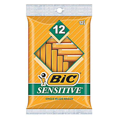 Men's Sensitive Disposable Razors - 12 Pk