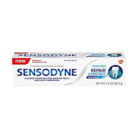 3.4 Oz Repair & Protect Deep Repair Mint Toothpaste