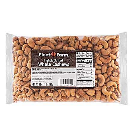 Lightly Salted Whole Cashews