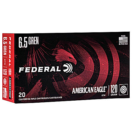 6.5 Grendel American Eagle 123 Grain OTM AE - 20 Rounds