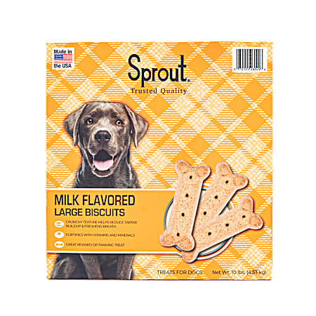 Milk Flavored Large Dog Biscuits, 10 lbs