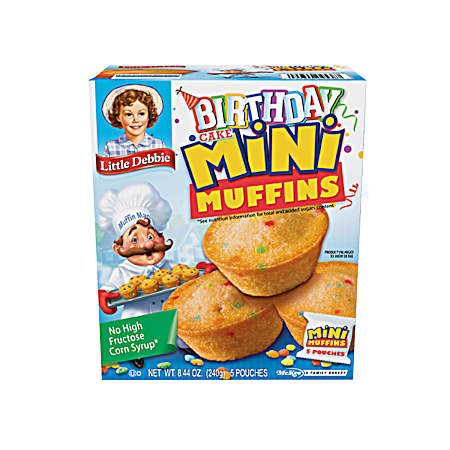5 Pouch Mini Birthday Cake Muffins