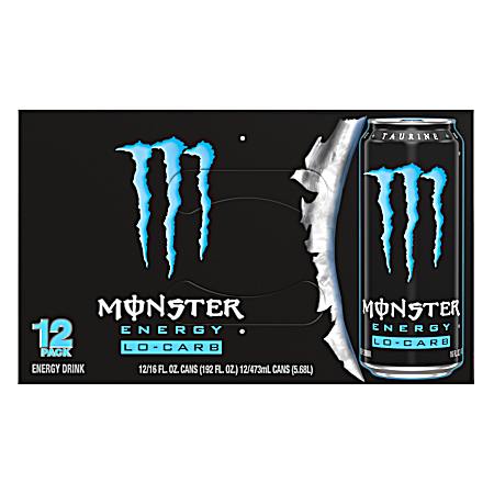Lo-Carb 16 oz Energy Drink - 12 Pk