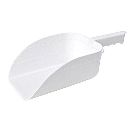 5 Pint White Plastic Scoop