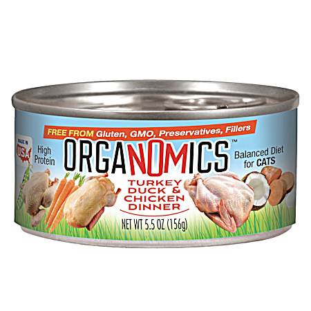 5.5 oz Duck, Turkey & Chicken Dinner for Cats