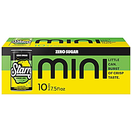 Zero Sugar Lemon Lime Soda - 10pk/7.5 fl oz Mini-Cans