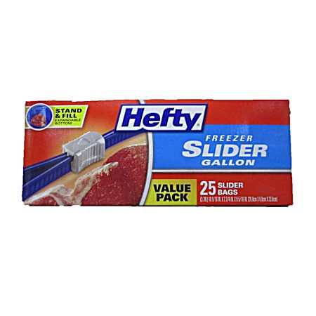 1 gal Slider Stand & Fill Freezer Storage Bags - 25 ct