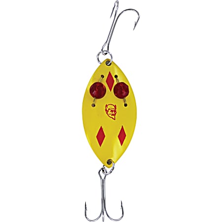 Wiggler Red Eye Spoon - Yellow/Red Diamond