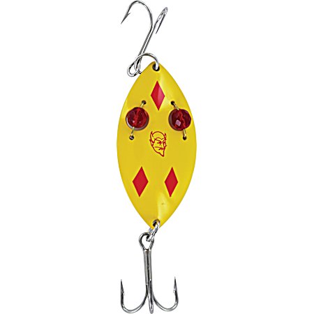 Wiggler Red Eye Spoon - Yellow/Red Diamond