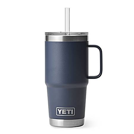 Rambler 25 oz Navy Straw Mug