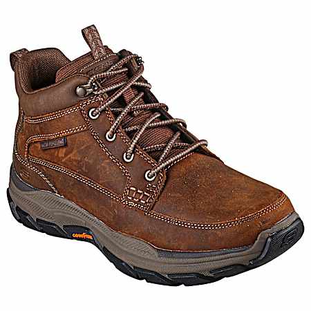 USA Men's Dark Brown Leather Respected-Boswell Shoes