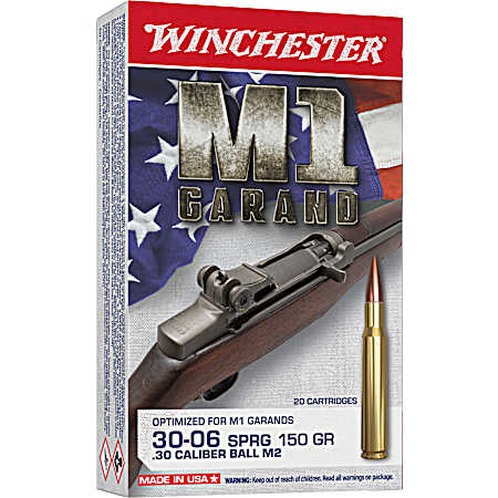 30-06 SPRG M1 Garand M2 FMJ 150gr - 20 rds