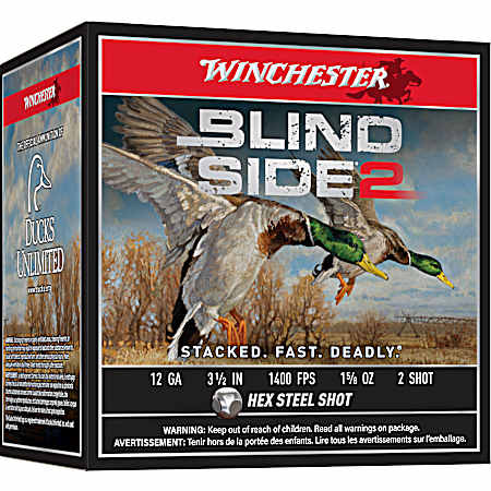 12Ga Shot 2 Blind Side 2 3-1/2 in. 1-5/8 oz - 25 rds