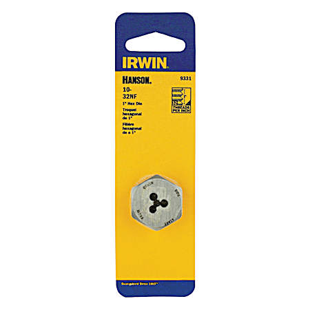 Hanson 1 In. Hexagon Machine Screw Die