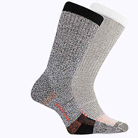 Men's Rugged Steel Toe Crew Socks - 2 Pk