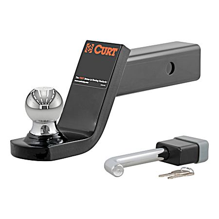 Fusion Ball Mount 2 in. Sq. w/ 2 in. Welded Ball 4 in. Drop w/ Bent Pin Lock 7,500 lbs.