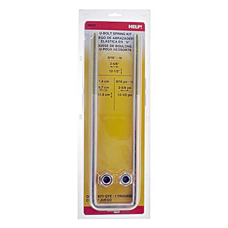 Threaded Square U-Bolt - 0.5625 x 12.5 x 2.625