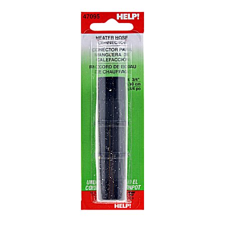 Plastic Heater Hose Connector - 0.75 in x 0.75 in
