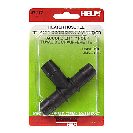 Plastic Heater Hose Tee Connector 0.625 in x 0.625 in x 0.625 in