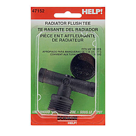 0.625 in Radiator Flush Tee