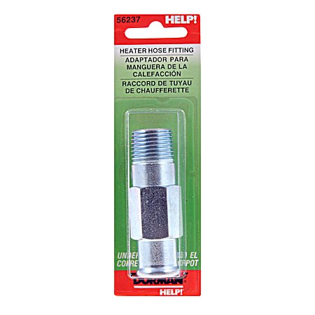 Heater Hose Fitting Connector 0.75 in Hose x 0.5 in NPT x 2.75 in Long Nipple