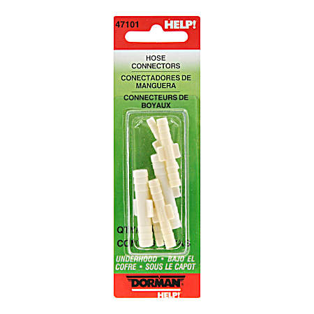 Hard Vacuum Tubing Connectors - 6 Pk