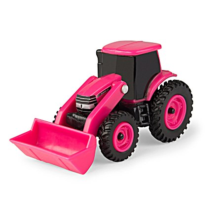 1/64 Scale Case IH Pink Tractor w/ Loader