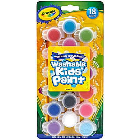 Washable Kids Paint - 18 Ct