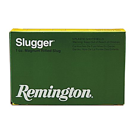 12 Gauge Slugger Rifled Slug 3'' Shotshells - 5 Rounds