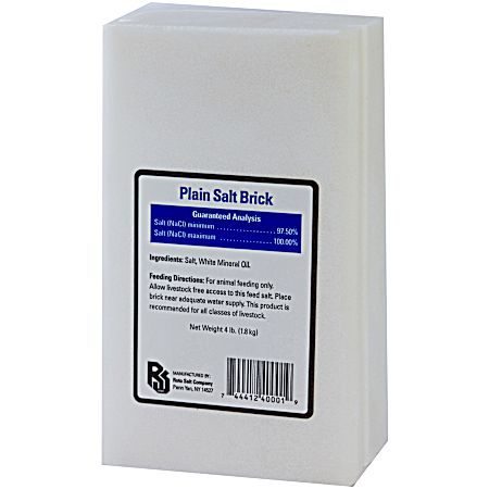 Plain White Salt Brick