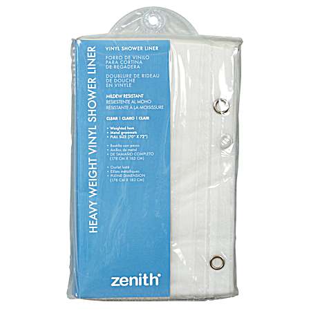 Medium-Gauge Clear Shower Liner