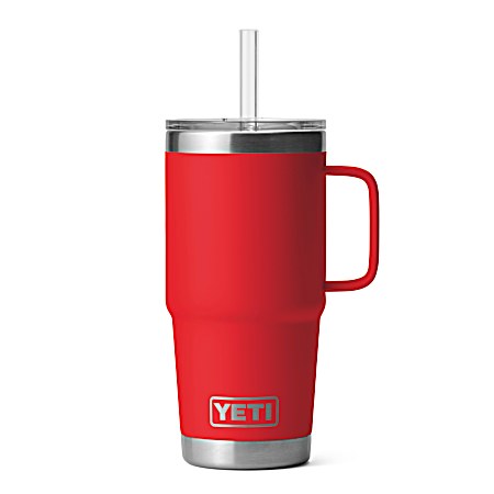 Rambler 25 oz Rescue Red Straw Mug