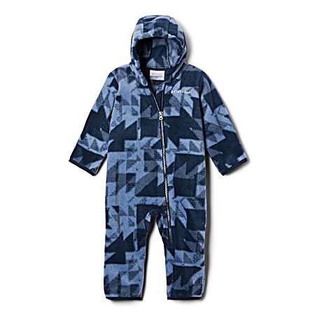 Infant Snowtop II Collegiate Navy Hooded Full Zip Fleece Bunting