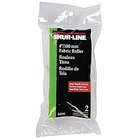 4 in Mini Fabric Roller Covers - 2 Pk