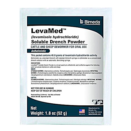 1.8 oz. LevaMed Soluble Drench Powder Cattle & Sheep Dewormer
