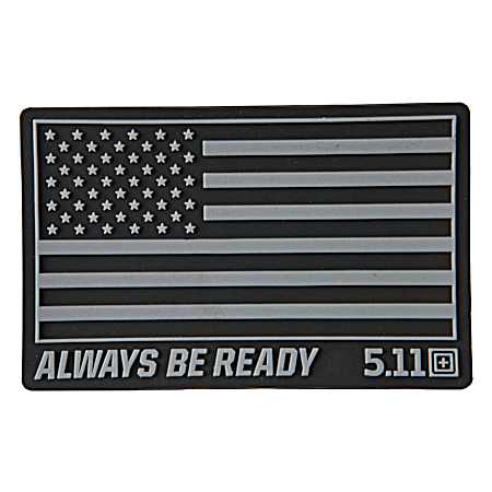 USA Flag Woven Patch - Black