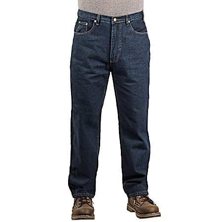 Men's Big & Tall Dark Stonewash Relaxed Fit Denim Jean