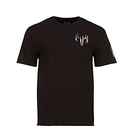 Men's My Guns Black Crew Neck Short Sleeve Cotton T-Shirt