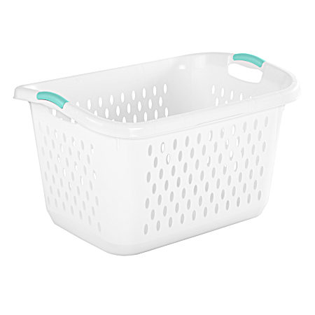 White 2.7 Bushel Laundry Basket
