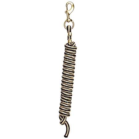10 ft. Black/Tan Poly Lead Rope