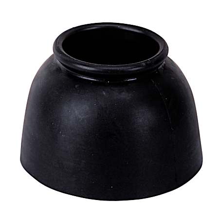 Medium Black Heavy-Duty Rubber Bell Boots