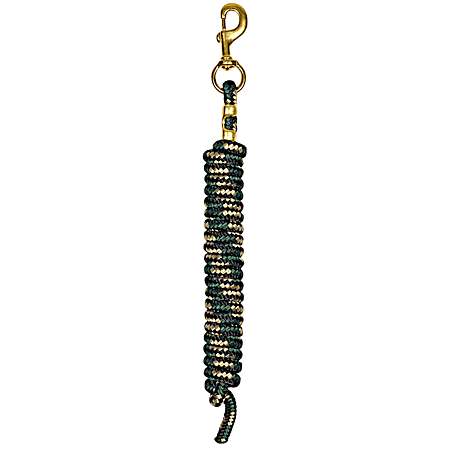 Black/Hunter Green/Tan Poly Lead Rope